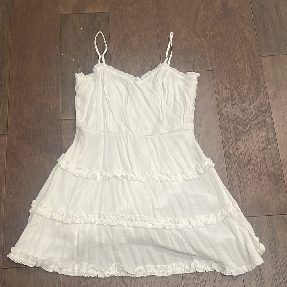 TRIX white ruffle dress